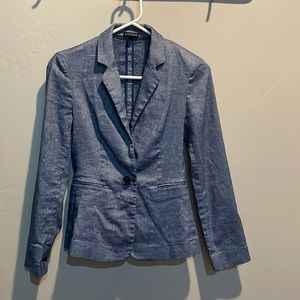 Never worn Express denim colored blazer size 0